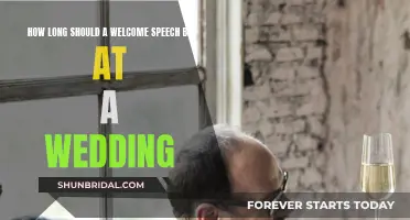 A Warm Wedding Welcome: How Long Should It Last?