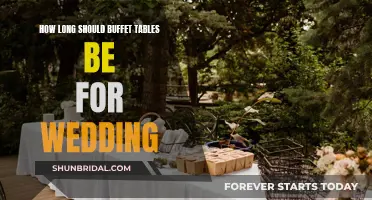 Choosing the Right-Sized Buffet Table for Your Wedding Reception