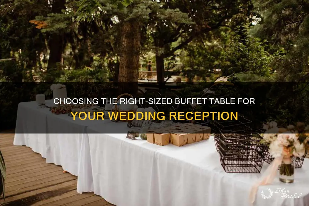 how long should buffet tables be for wedding