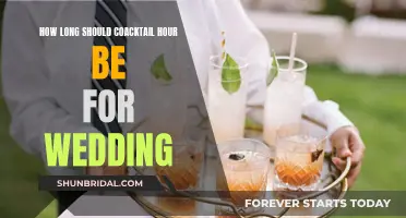 The Perfect Length for Cocktail Hour: Tips for a Memorable Wedding Reception