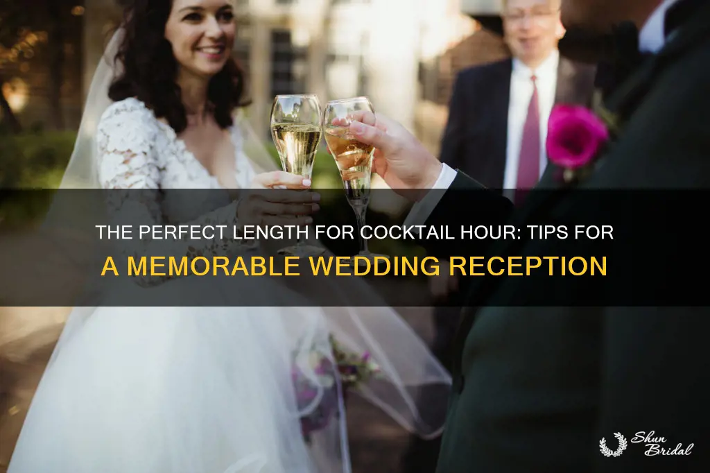 how long should coacktail hour be for wedding