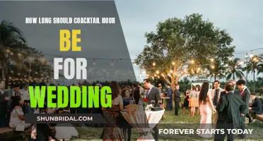 The Perfect Cocktail Hour Duration for Weddings