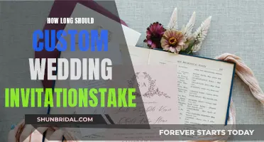 Custom Wedding Invites: How Long Should They Take?
