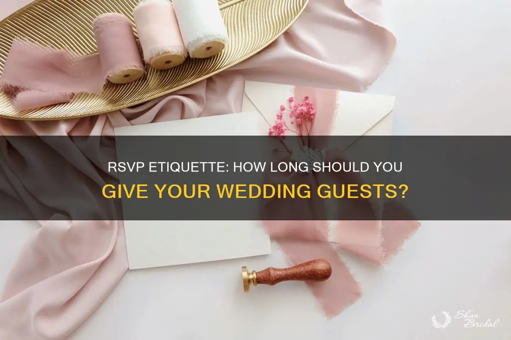 how long should give for wedding rsvp