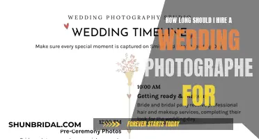 Timing Your Wedding Photography: How Long is Enough?