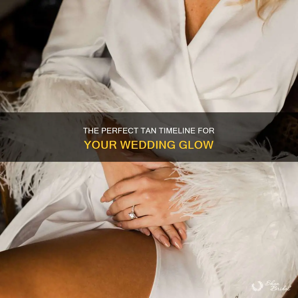 how long should I start tanning before my wedding