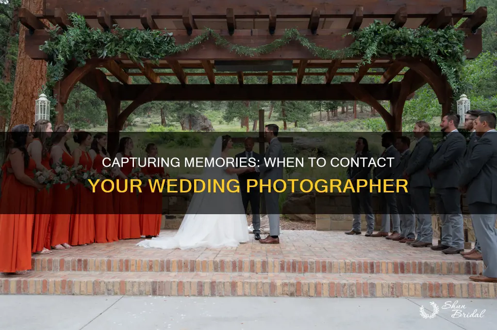 how long should I wait before bothering my wedding photographer