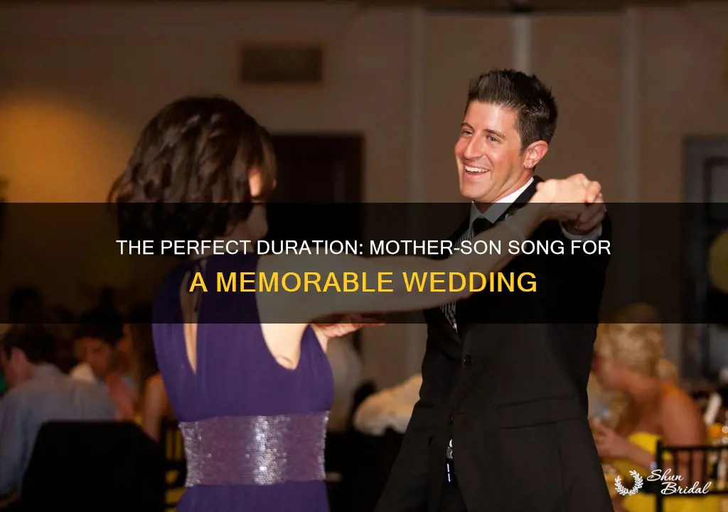 how long should mother son song be at wedding