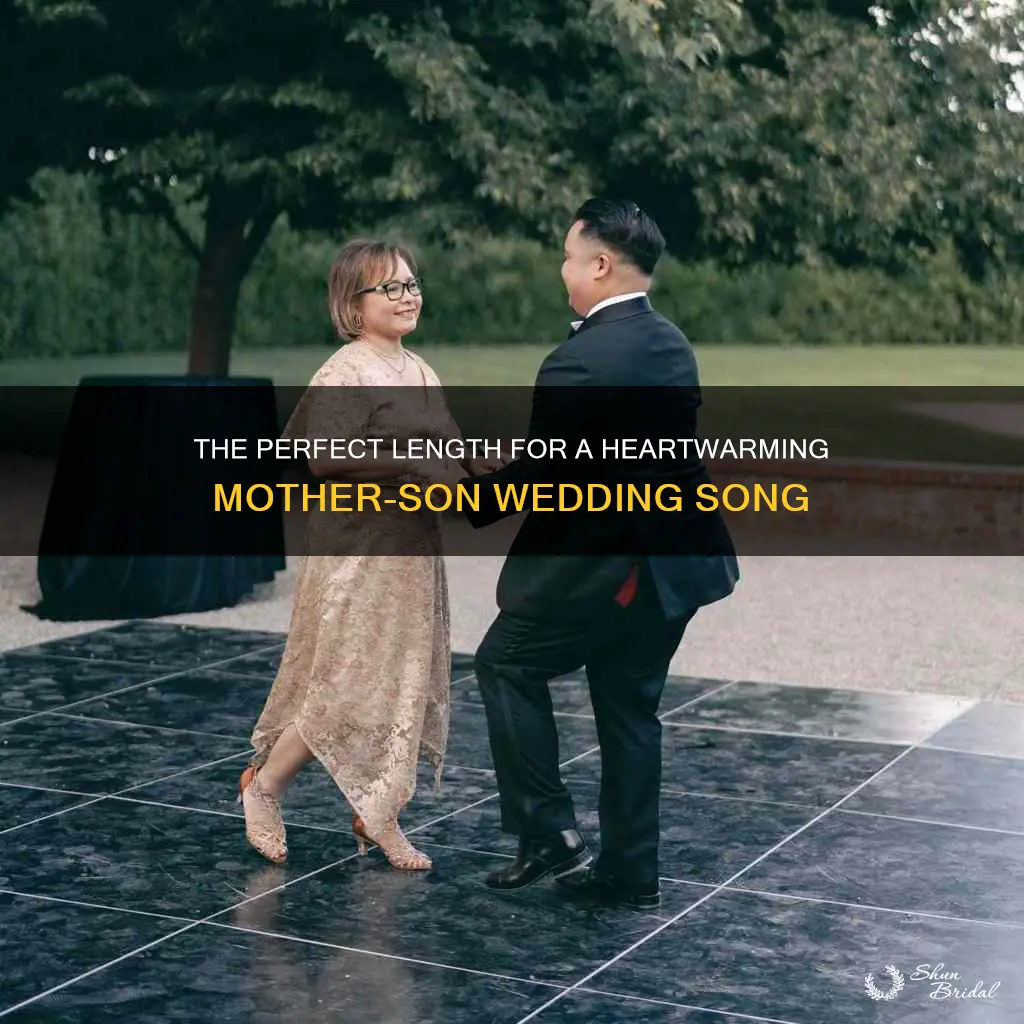 how long should mother son song be at wedding