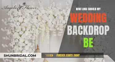 Choosing the Right-Sized Backdrop for Your Wedding Ceremony