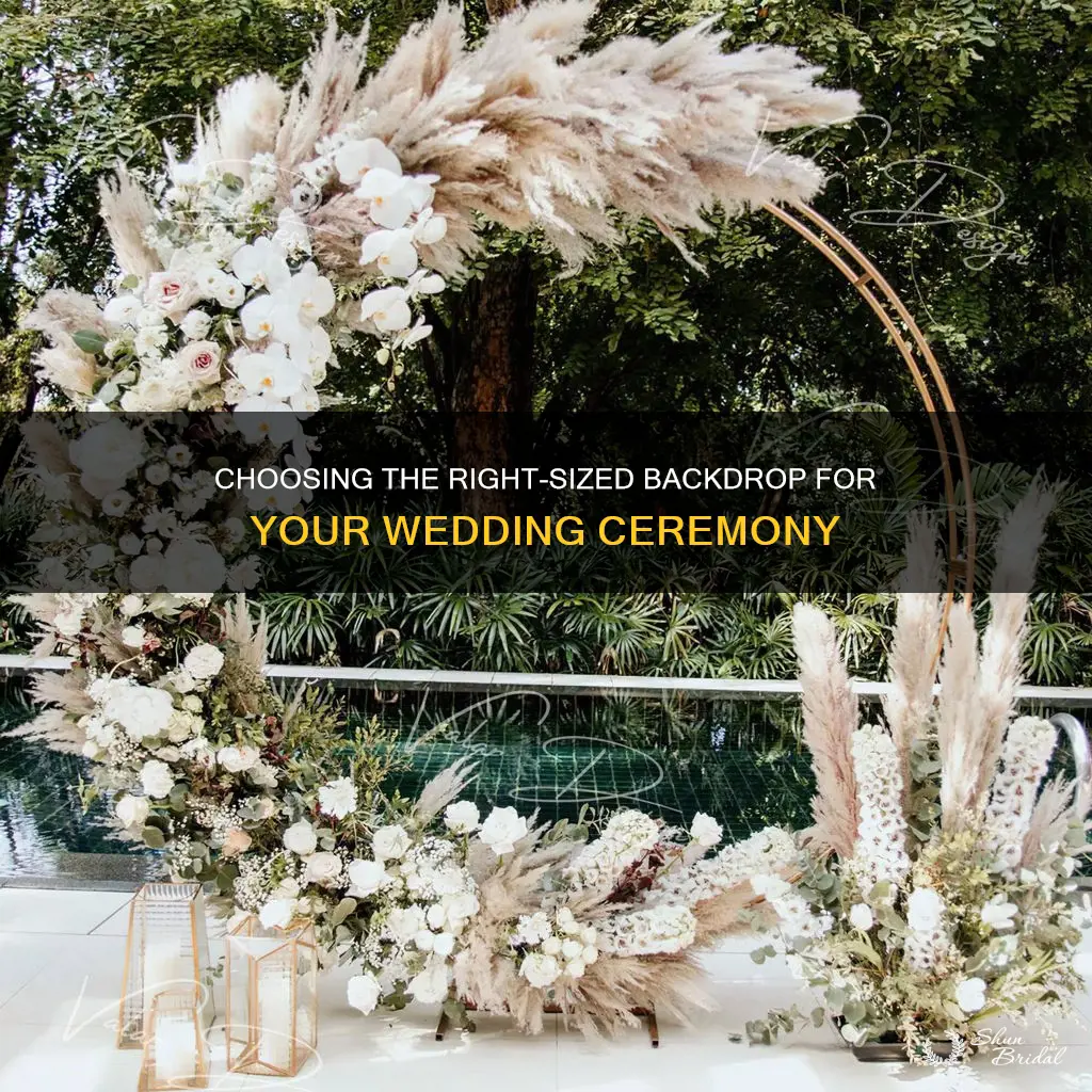 how long should my wedding backdrop be