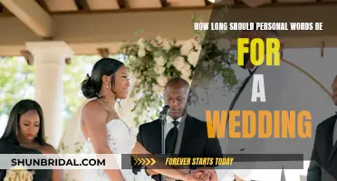 The Perfect Length for Personal Wedding Vows