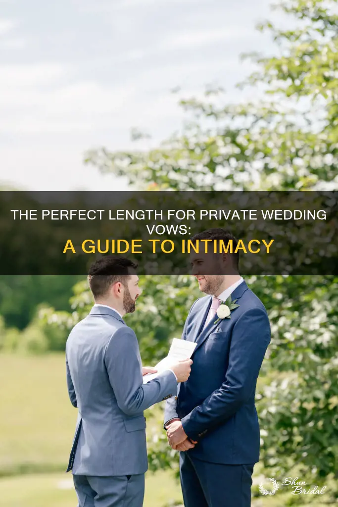 how long should private wedding vows be