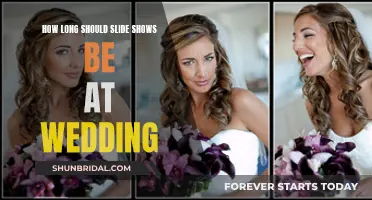 The Ideal Duration for Wedding Slide Shows