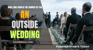 The Perfect Runner Length for an Outdoor Wedding Ceremony