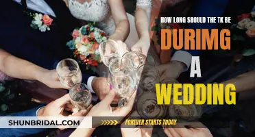 The Ideal Duration for a Wedding Ceremony and Reception
