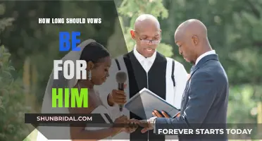 Crafting Perfect Wedding Vows: Ideal Length for Him to Cherish