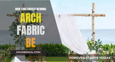 The Perfect Length: Wedding Arch Fabric Guide