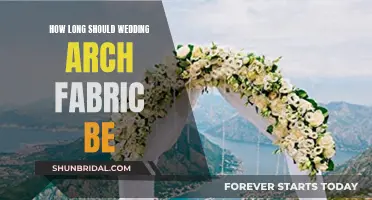 The Perfect Fabric Length for a Wedding Arch