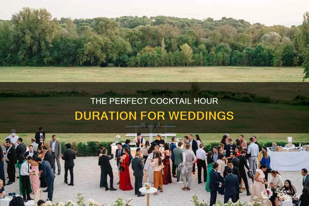 how long should wedding cosktail hour be