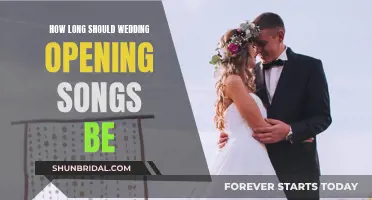 Setting the Tone: Ideal Length for Wedding Opening Songs