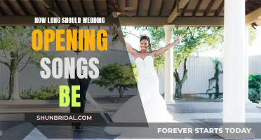 The Perfect Length for a Wedding Opening Song
