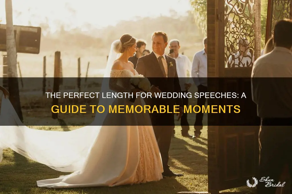 how long should wedding speeches be