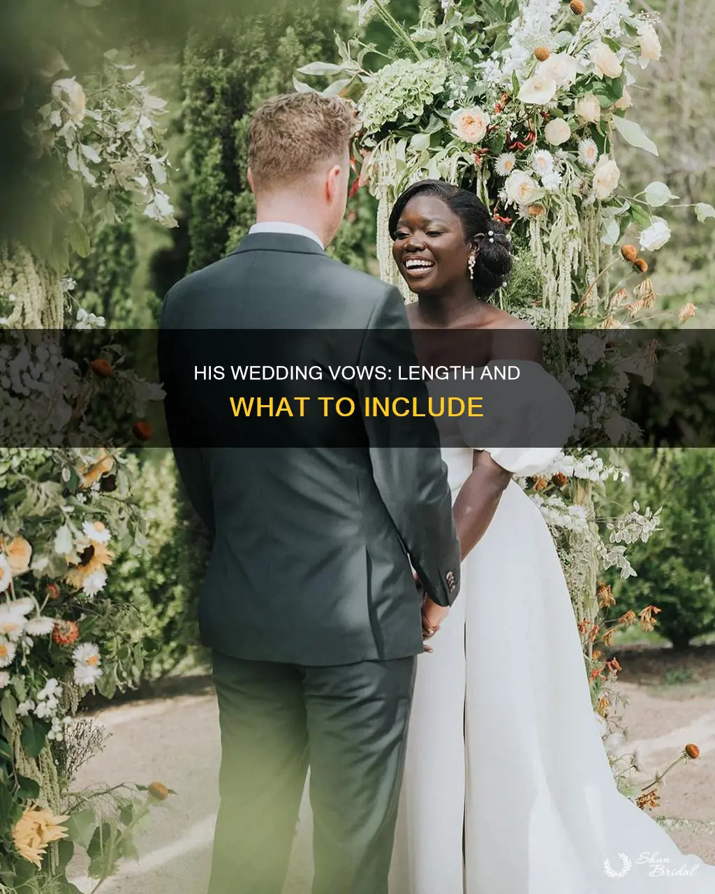 how long should wedding vows be for him