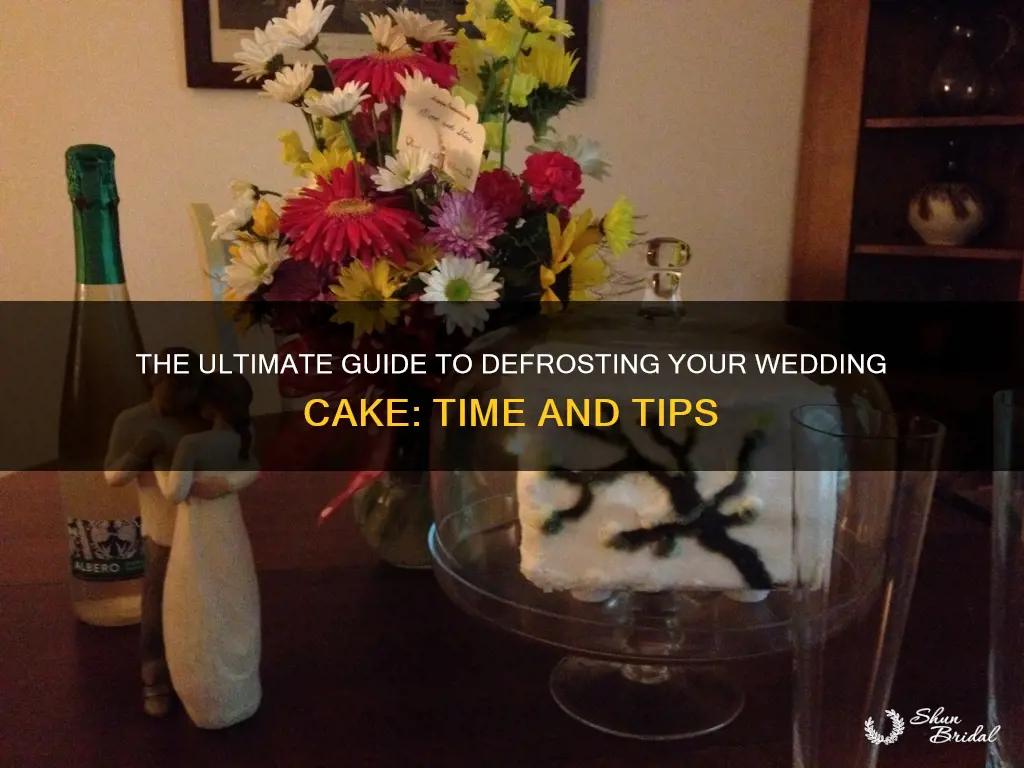 how long should you defrost wedding cake