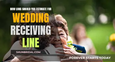 The Perfect Wedding Timeline: Estimating Time for the Receiving Line