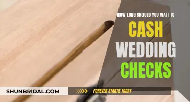 Wedding Check Cashing: When's the Right Time?