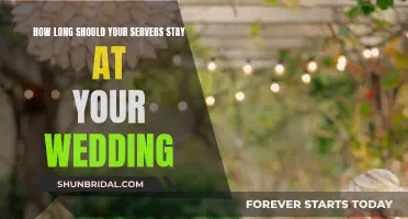 The Ideal Time for Wedding Servers to Stay