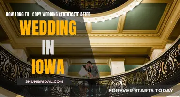 Iowa Wedding Certificate: Processing Time & Tips