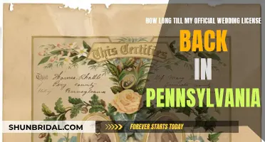 When Will My Pennsylvania Wedding License Arrive?