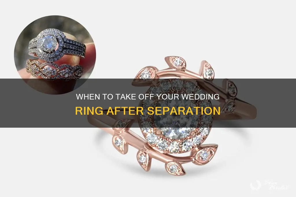 how long till you take wedding ring off separation