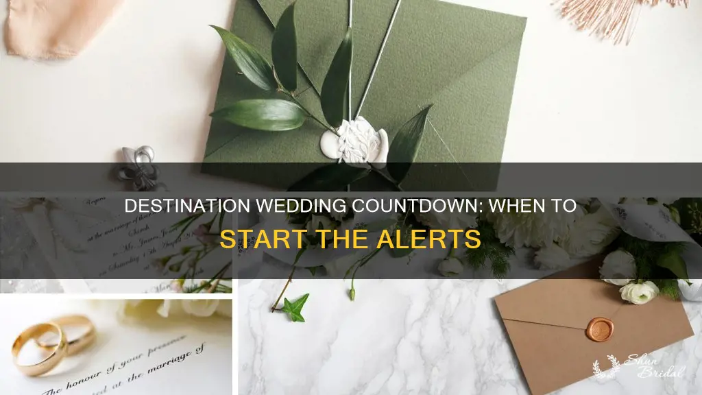 how long to alert before destination wedding