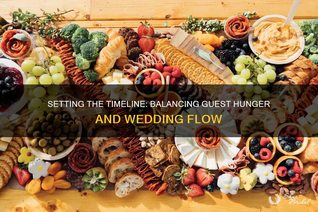 how long to allow guests to get food at wedding