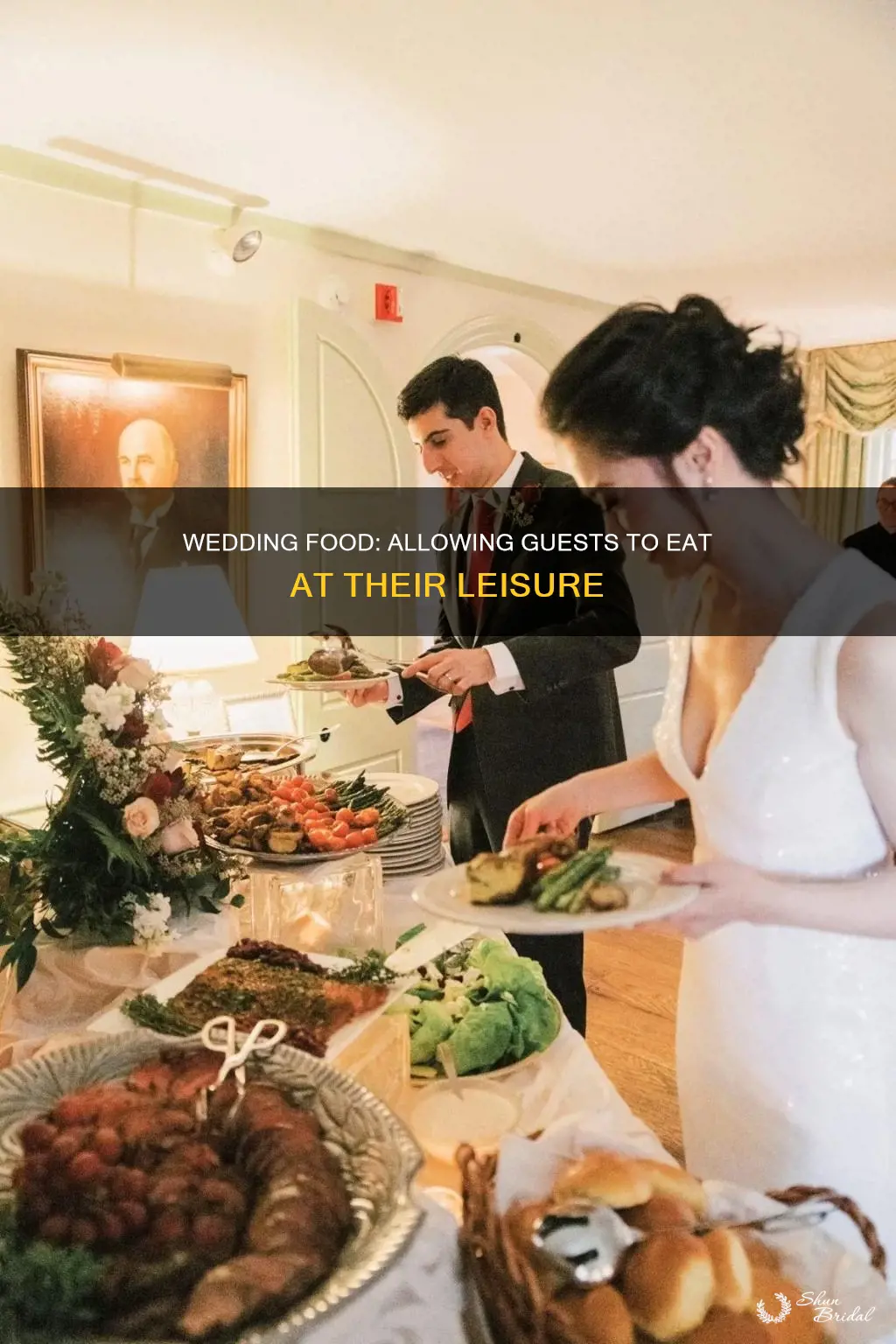 how long to allow guests to get food at wedding