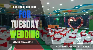 Planning Your Wedding Stay: Booking Hotel Duration for a Tuesday Celebration