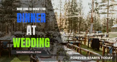 Planning Wedding Dinner: How Much Time to Budget?