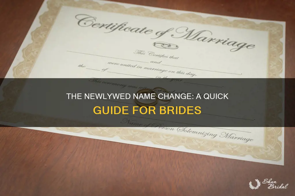 how long to change name after wedding
