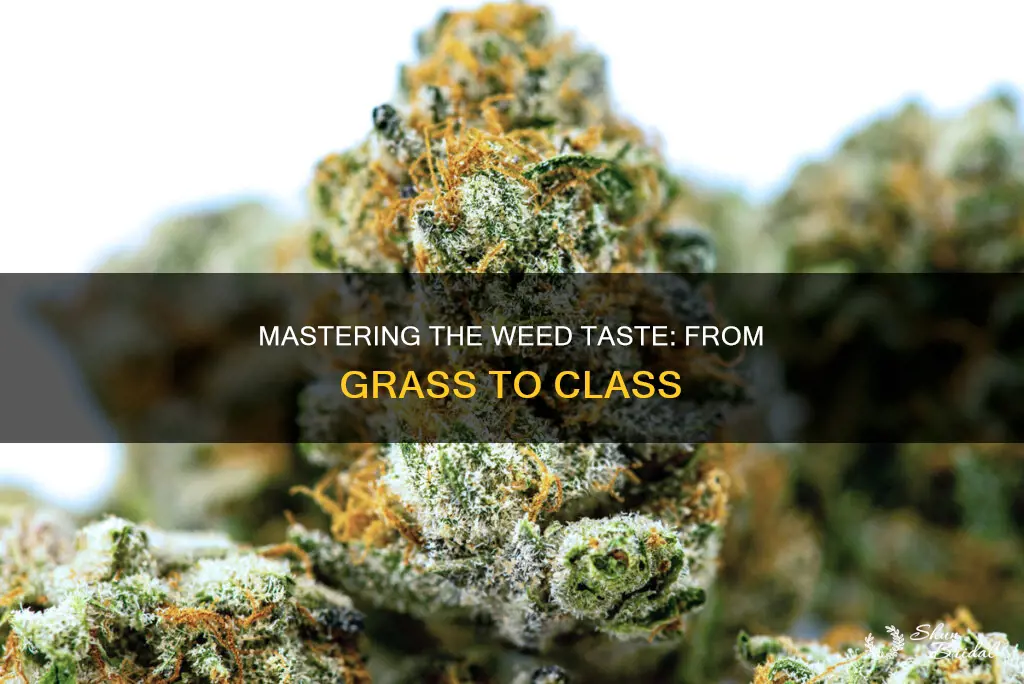 how long to cure wed before not tasting like grass