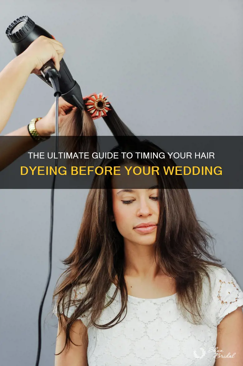 how long to dye hair before wedding