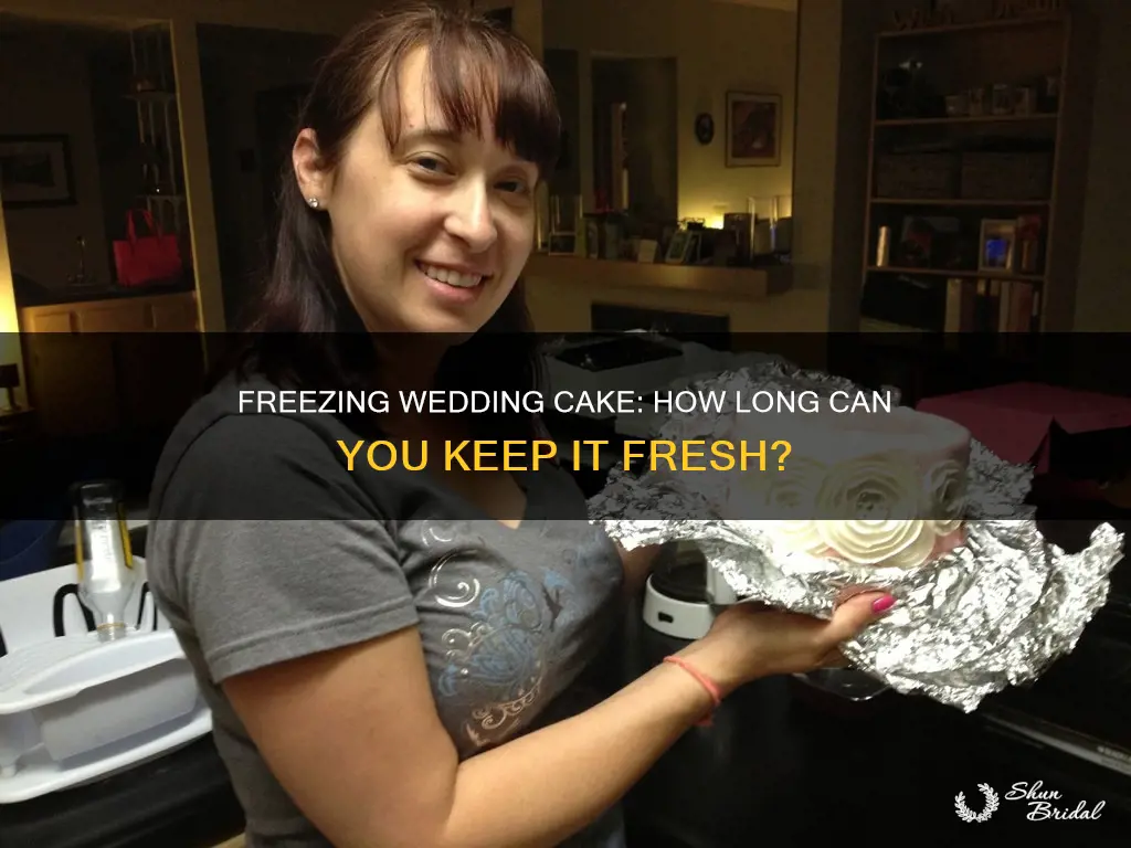 how long to freeze wedding cake