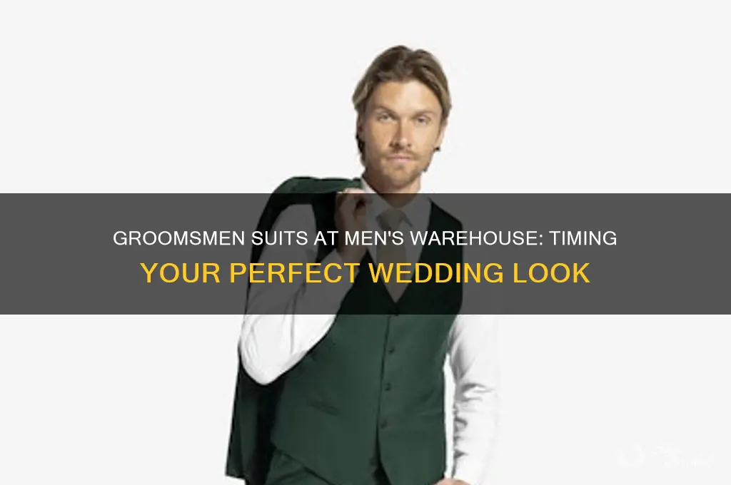 how long to get get groomsmen suits men