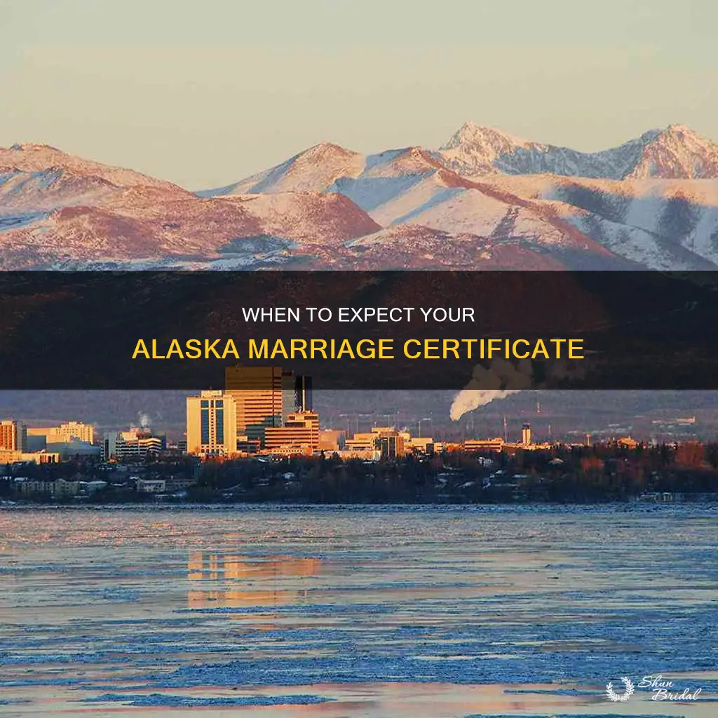 how long to get marriage certificate after wedding in alasla