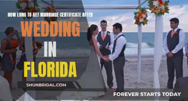 Florida Marriage Certificate: Understanding the Post-Wedding Timeline