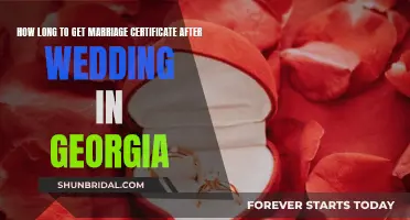 Georgia Marriage Certificate: Understanding the Post-Wedding Timeline