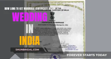 When to Expect Your Indian Marriage Certificate