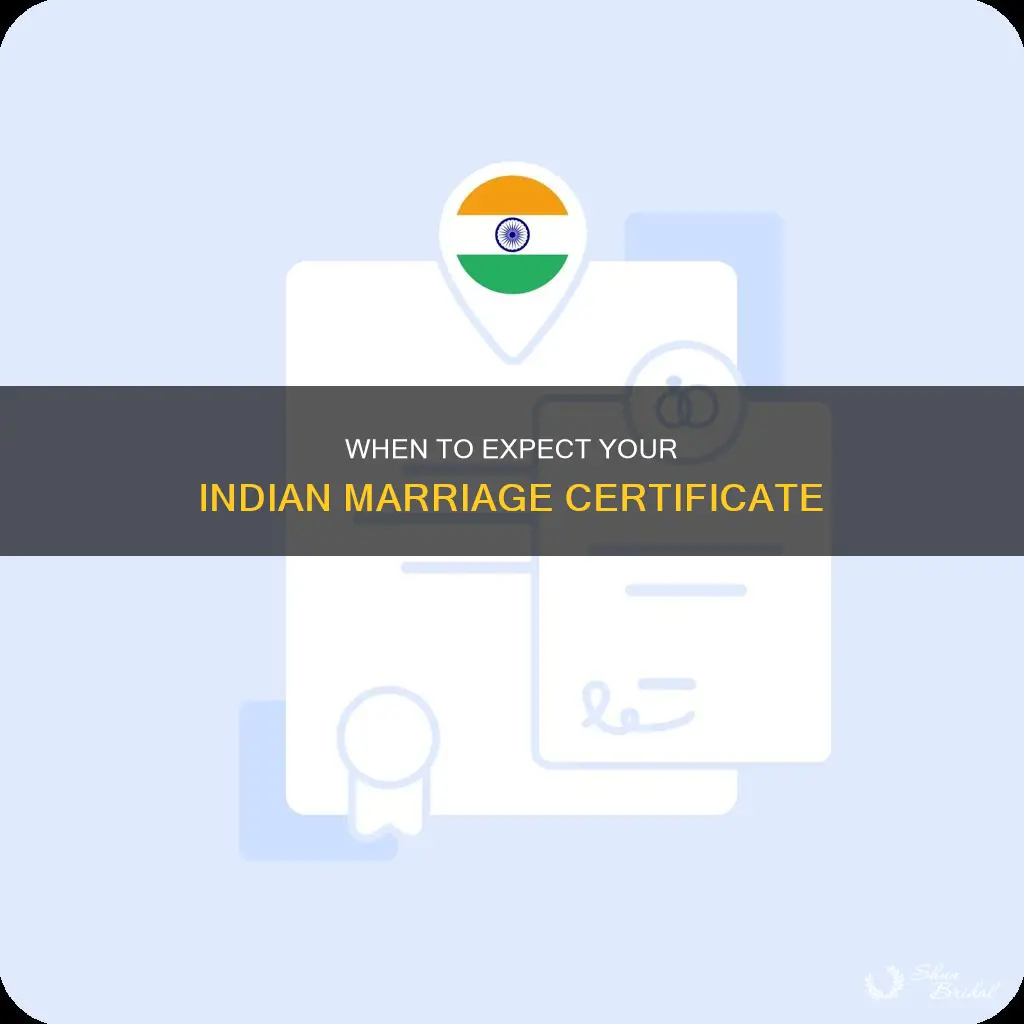 how long to get marriage certificate after wedding in india
